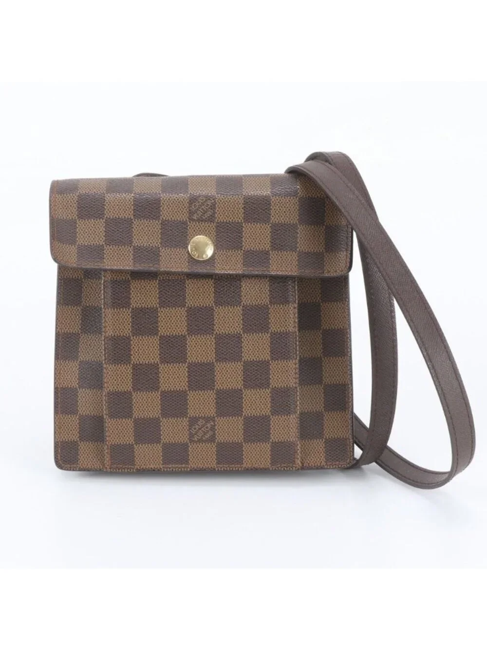 Louis Vuitton Damier Pimlico Leather Shoulder Bag